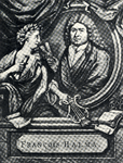 104902 Portret van François Halma, geboren 13 januari 1653, boekdrukker te Utrecht, overleden 13 januari 1722. ...